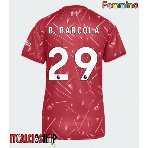 Liverpool Bradley Barcola #29 Prima Maglia Femmina 2026-27 Manica Corta